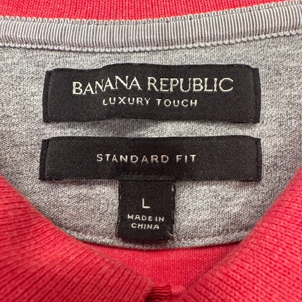 Banana Republic Vibrant Red Polo Shirt